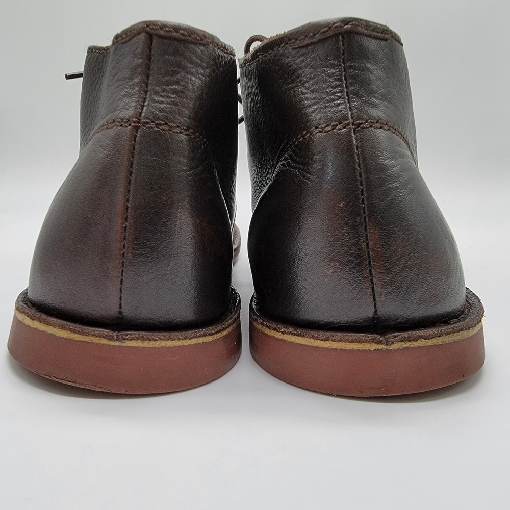 Italian Designed Vito Rossi Men's Dark Brown Leather Chukka Boots Size 11 - Picture 5 of 9